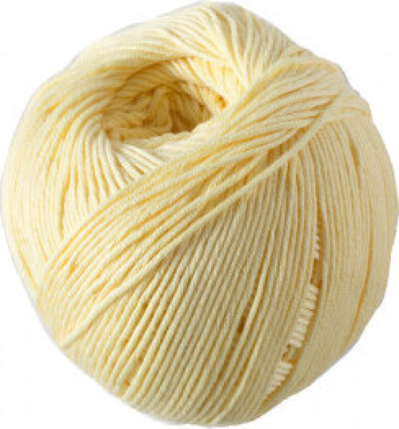Natura Just Cotton Garn Unicolor 83 Vaniljegult
