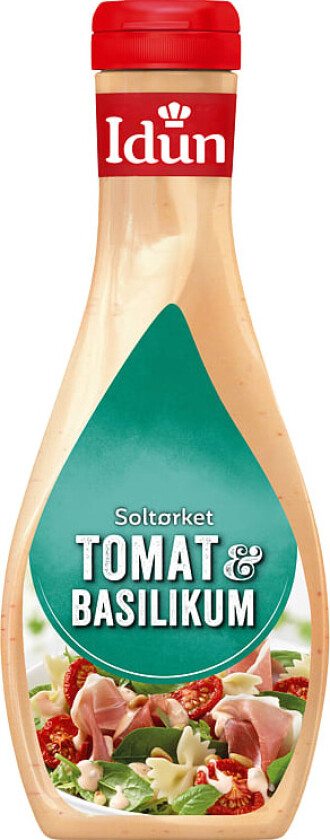 Idun Soltørket Tomat & Basilikumdressing 450g
