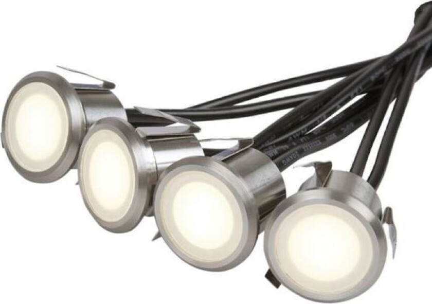 Hide-a-Lite Decklight Garden Kit Balkongarmatur rustfritt stål, 3000 K