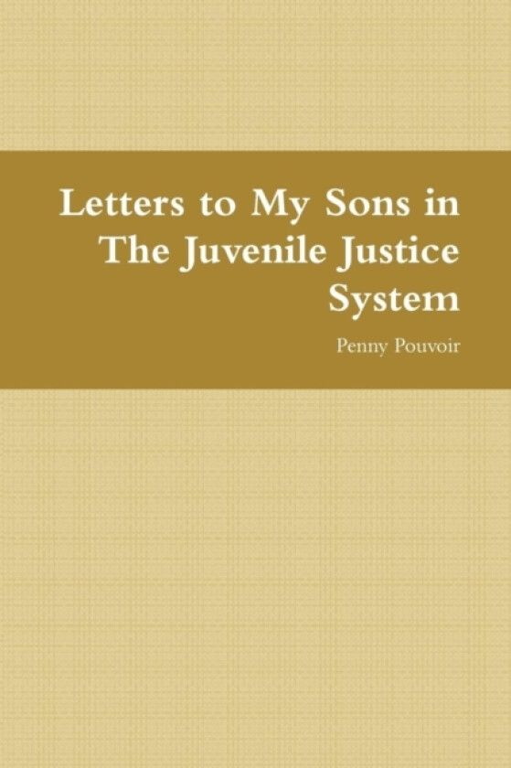 Letters to My Sons in the Juvenile Justice System av Penny Pouvoir (Paperback)
