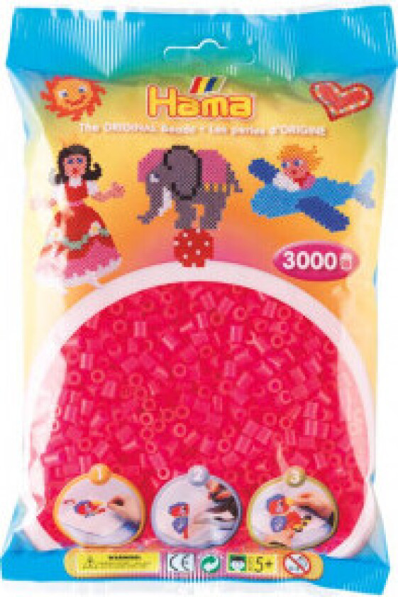 Midi Perler 201-32 Neonfuksia - 3000 stk