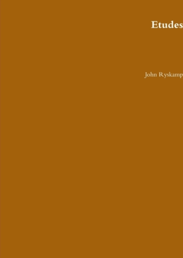 Etudes av John Ryskamp (Paperback)