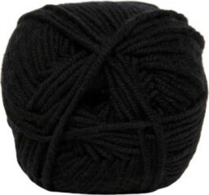 90 Extrafine Merino Garn 500 Sort
