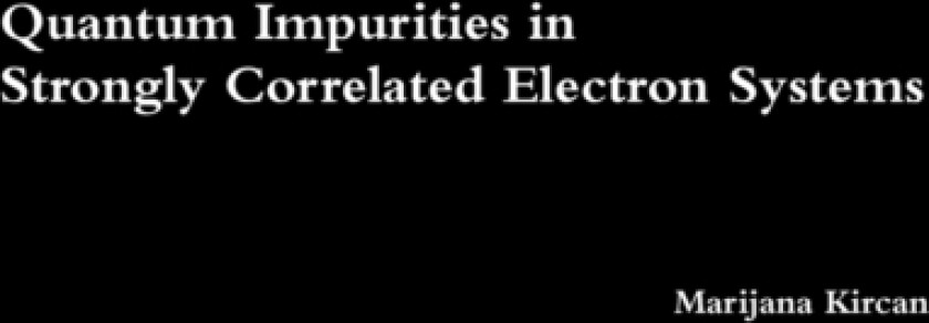 Quantum Impurities in Strongly Correlated Electron Systems av Marijana Kircan (Paperback)