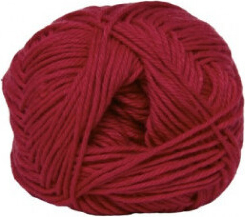Cotton No. 8 Garn 4658 Mørkerød