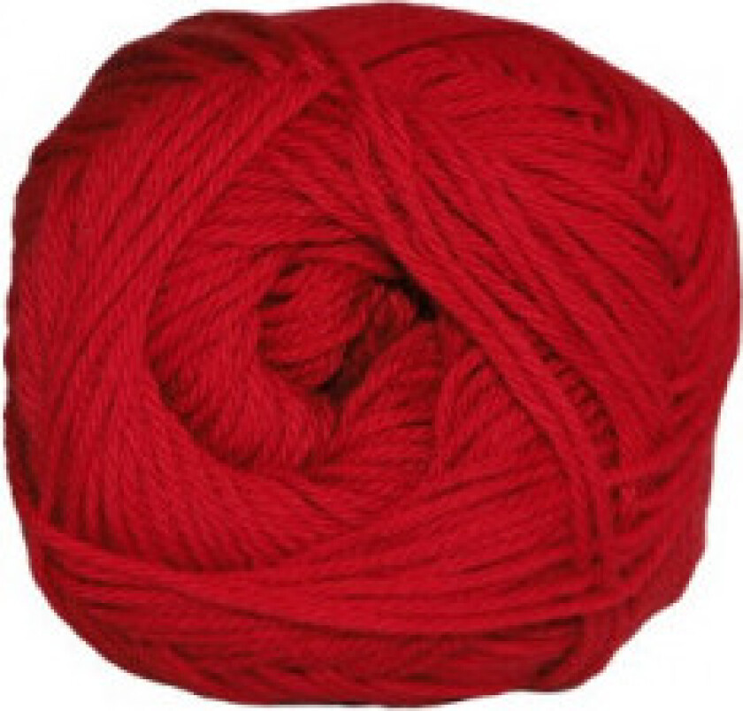 Cotton nr. 8 Garn 2060 Brent rød