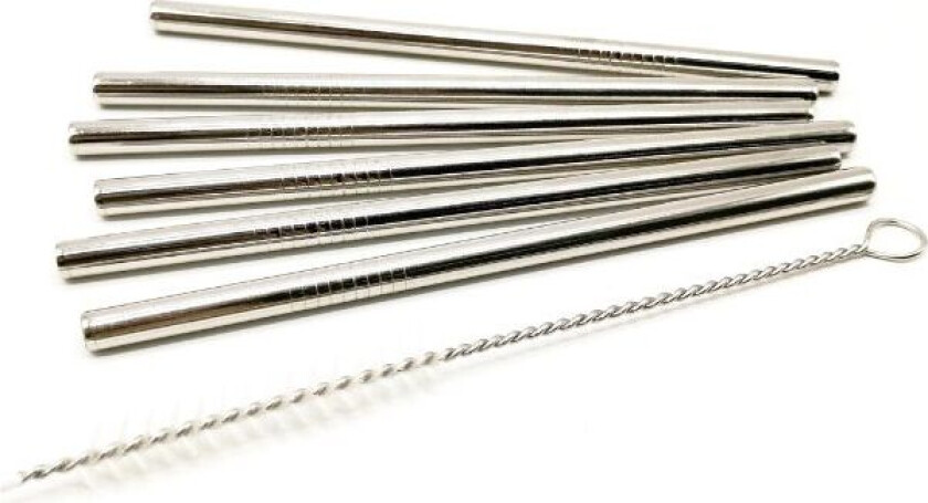 Sugerør 6stk + 1 Børste