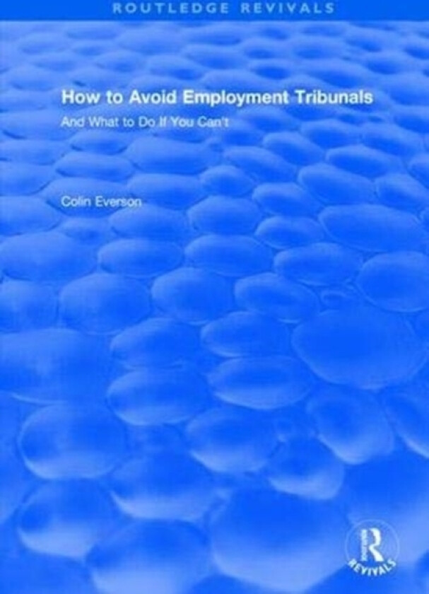 How to Avoid Employment Tribunals av Colin Everson (Paperback)