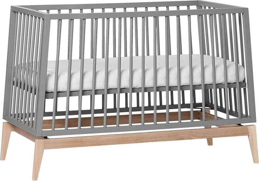 Luna Babyseng 120x60 cm grå/eik