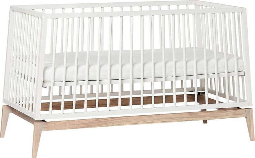 Luna Babyseng 140x70 cm hvit/eik