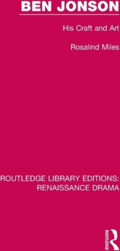 Ben Jonson av Rosalind Miles (Paperback)