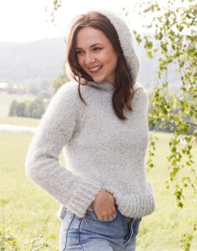 Mist Cover by DROPS Design - Genser Strikkeoppskrift str. S - XXXL - XXX-Large
