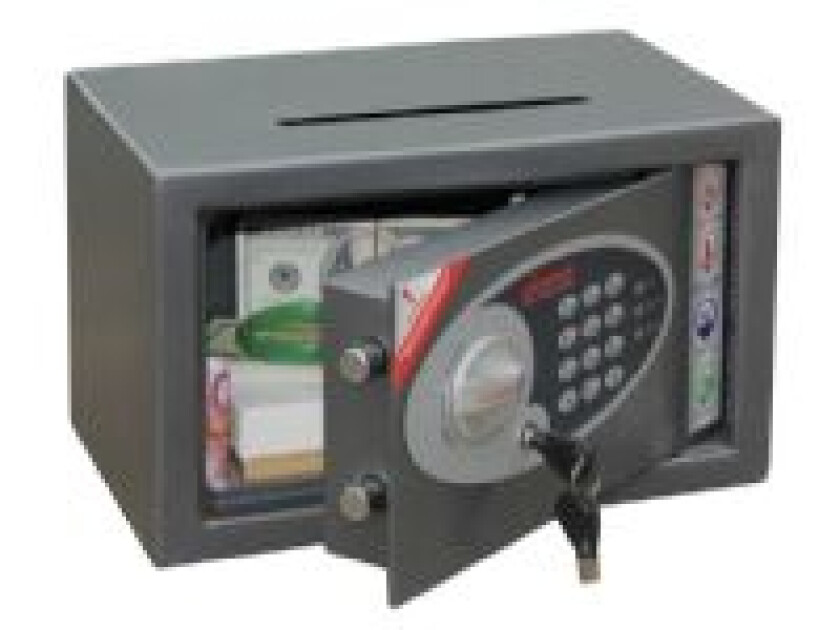 Safe Co. Vela SS0801ED, Grafitt, Nøkkel, 10 l, Stål, 310 mm, 200 mm