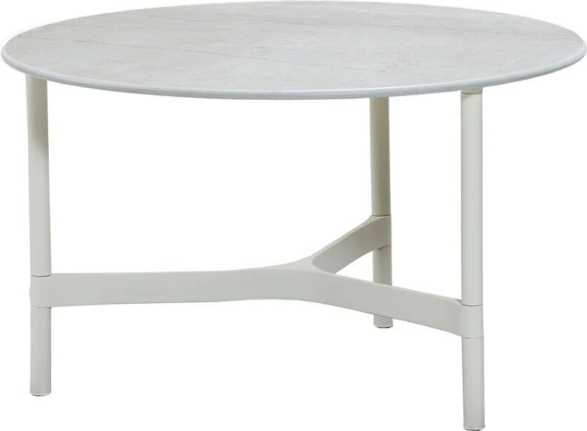 Twist sofabord Medium Ø70 cm Fossil grey-white