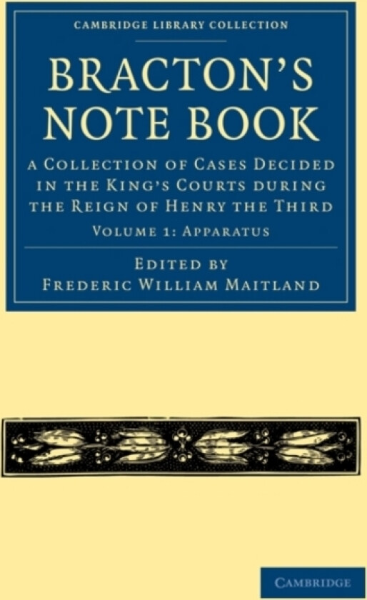 Bracton’s Note Book av Henry de Bracton (Paperback)