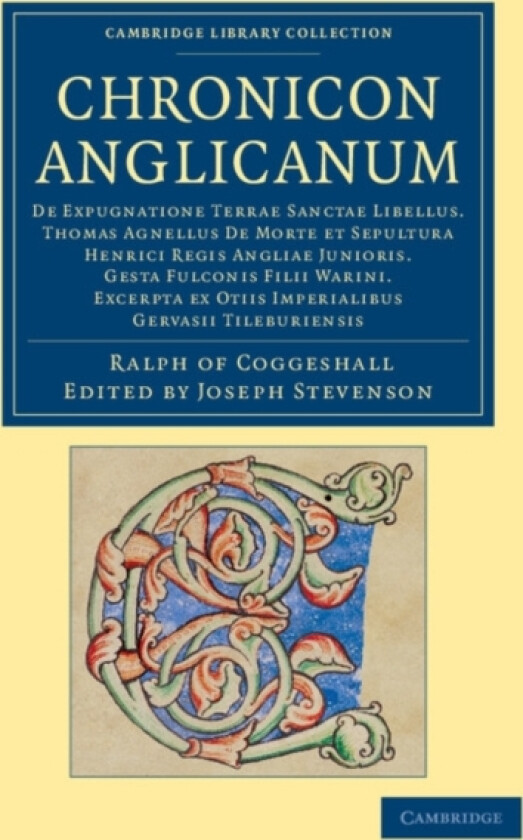 Chronicon Anglicanum av Ralph of Coggeshall (Paperback)