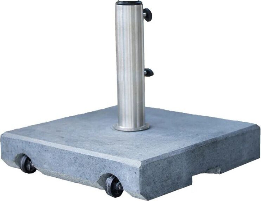 parasollfot med hjul 50 kg Granit