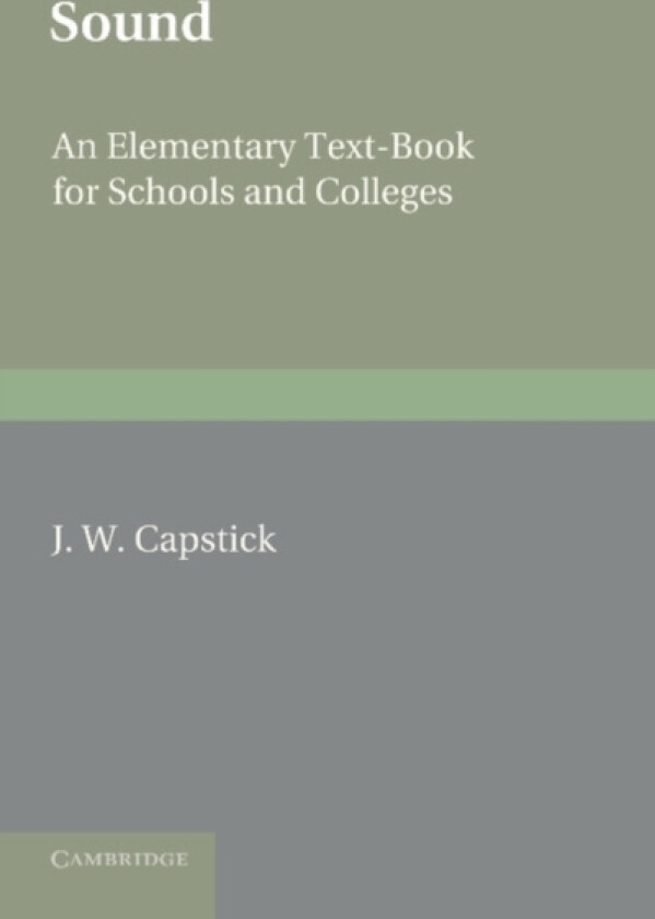 Sound av J.W. Capstick (Paperback)