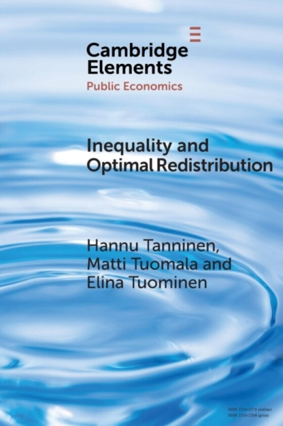 Inequality and Optimal Redistribution av Hannu Tanninen, Matti Tuomala, Elina Tuominen (Paperback)