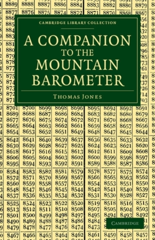 A Companion to the Mountain Barometer av Thomas Jones (Paperback)