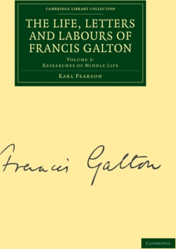 The Life, Letters and Labours of Francis Galton av Karl Pearson (Paperback)