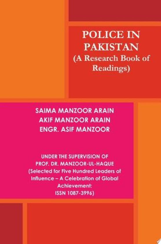 Police in Pakistan av Akif Manzoor Engr.Asif Manzoor Saima Manzoor (Hardcover)