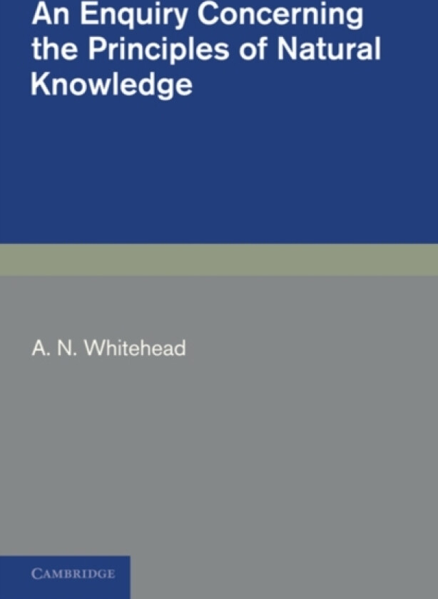An Enquiry Concerning the Principles of Natural Knowledge av A.N. Whitehead (Paperback)