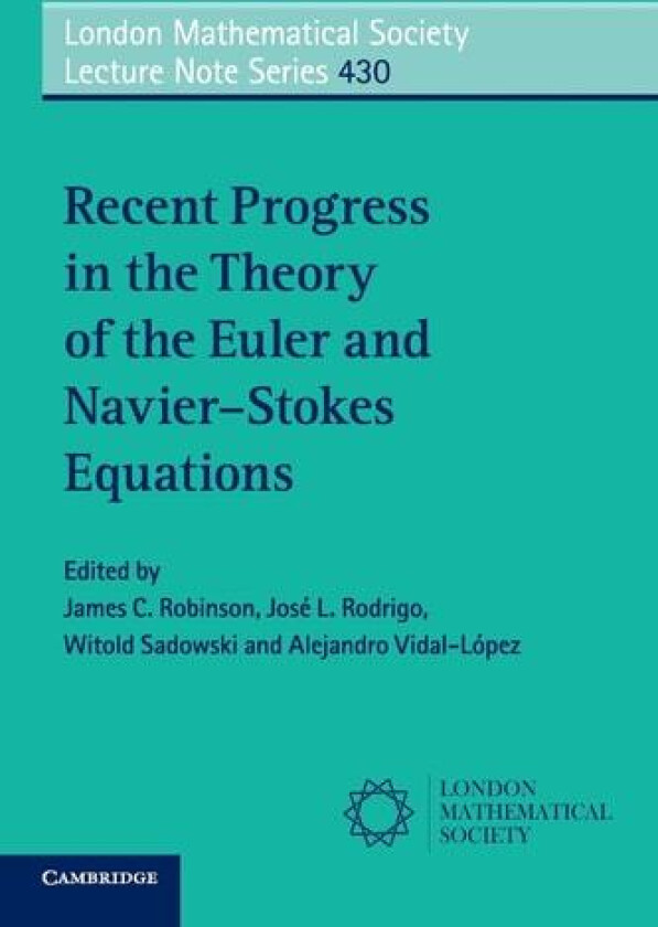 Recent Progress in the Theory of the Euler and Navier–Stokes Equations av James C. Robinson, José L. Rodrigo, Witold Sadowski (Paperback)