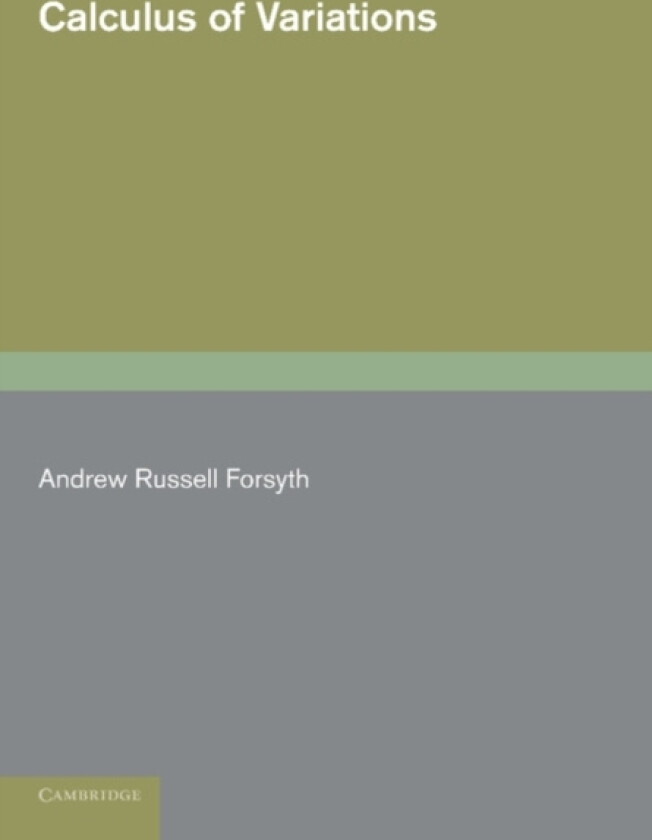 Calculus of Variations av Andrew Russell Forsyth (Paperback)