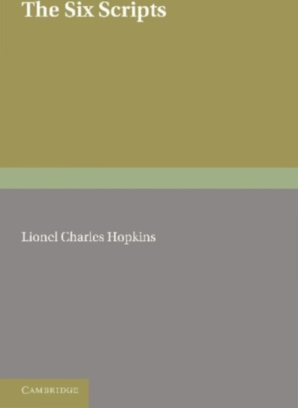 The Six Scripts or the Principles of Chinese Writing by Tai Tung av Tai Tung (Paperback)
