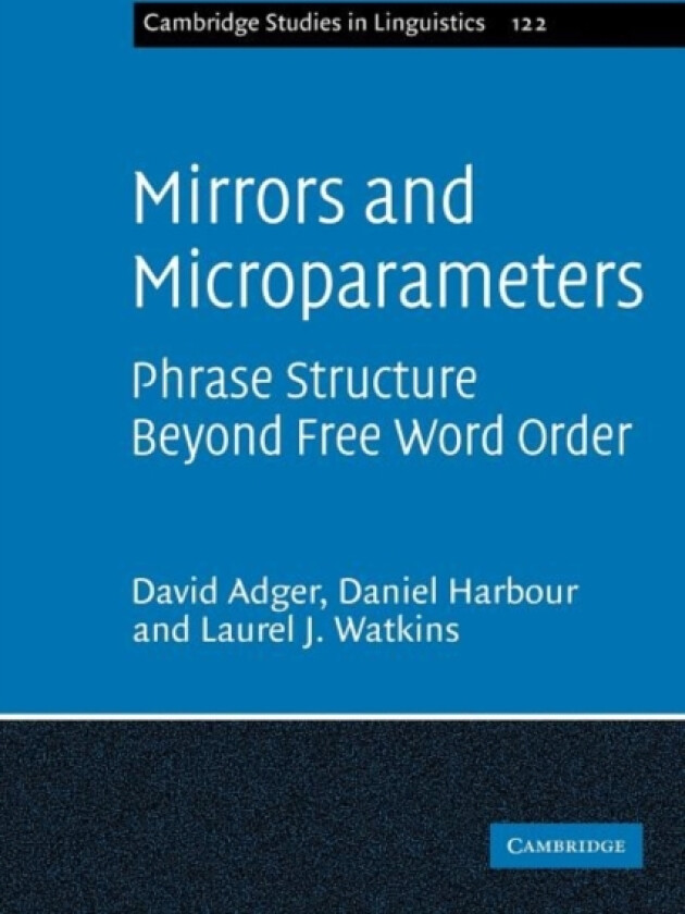 Mirrors and Microparameters av David Adger, Daniel Harbour, Laurel J. Watkins (Paperback)