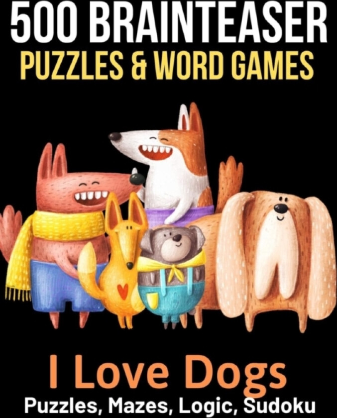500 Brainteaser Puzzles & Word Games av Brightview Activity Books (Paperback)