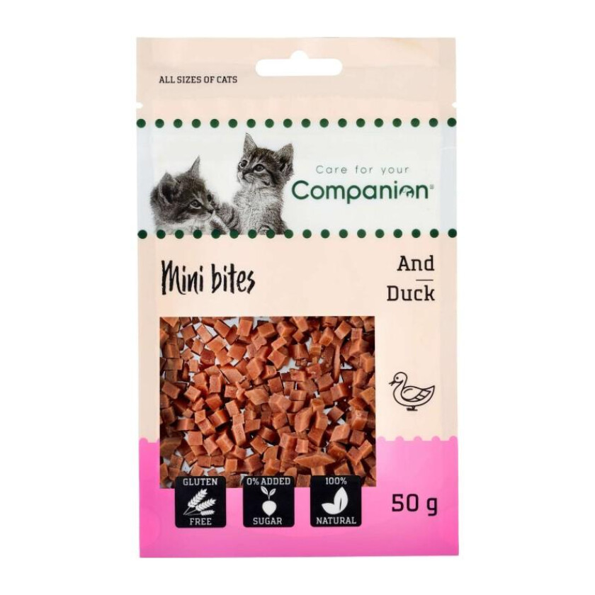Bilde av Mini Bites Duck Cubes Godbiter til katt 50 g