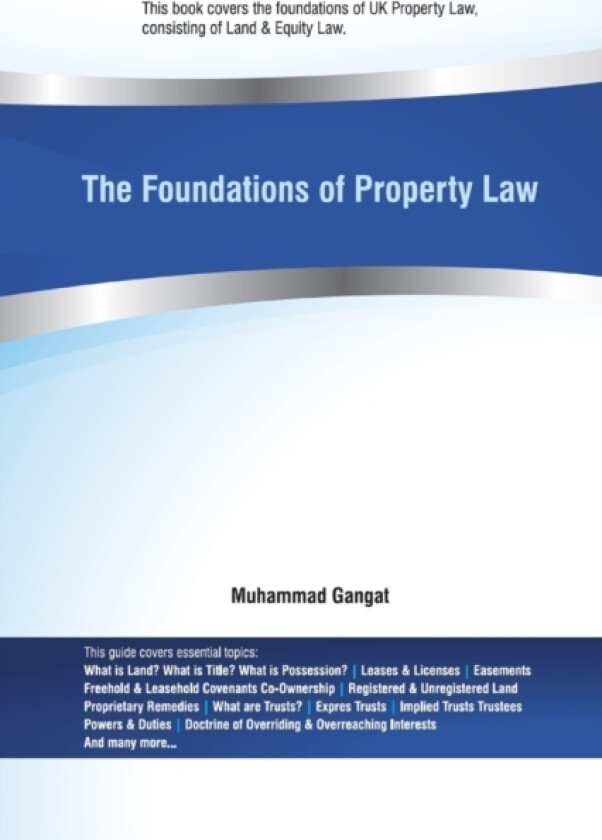 The Foundations of Property Law av Muhammad Gangat (Paperback)