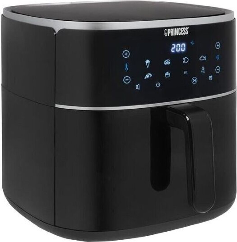 Digital Airfryer - Varmluftsteker - 8 liter - 1.8 kW - svart