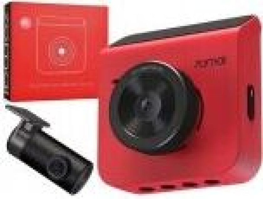Dash Cam A400 + RC09 RED Dash Camera 1440p + 1080p, GPS, WiFi