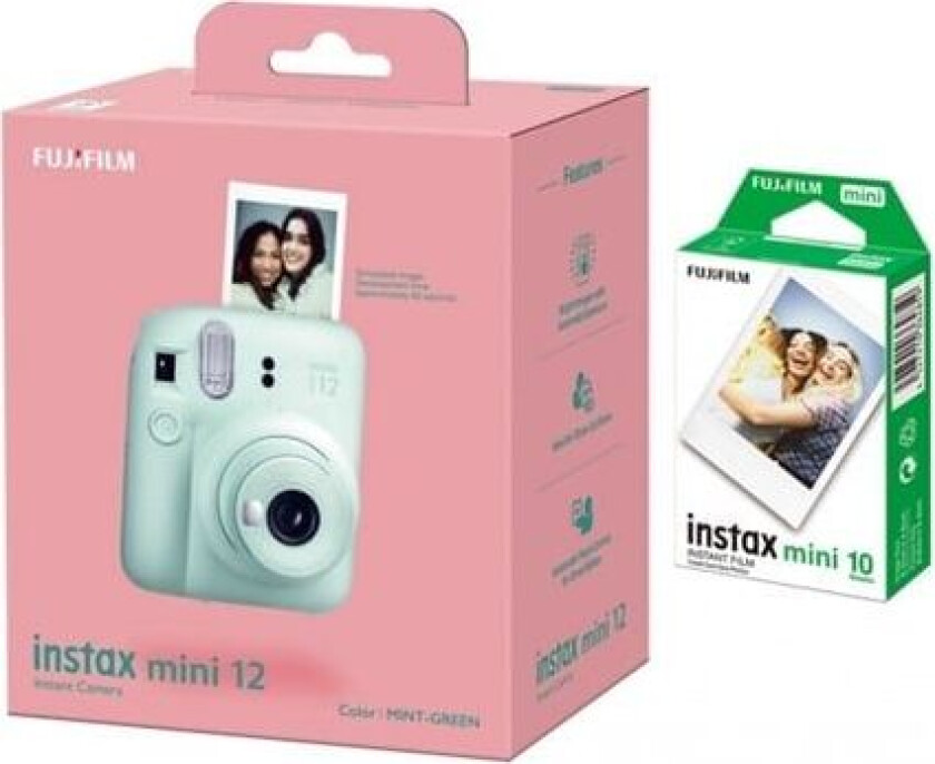 Instax Mini 12 Mint Green + 10 films