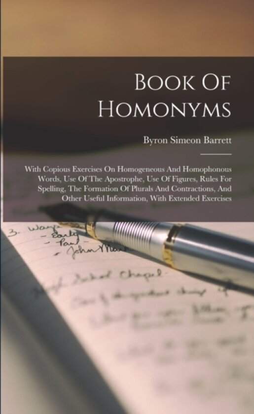 Book Of Homonyms av Byron Simeon Barrett (Paperback)