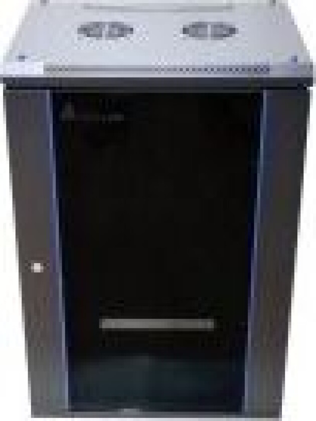 Extralink - Rack skap - 600x600 mm - veggmonterbar - svart - 18U - 19