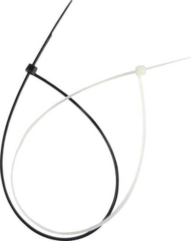 Buntebånd Strips 202x3.6mm Sort PCT-0200-040-B-100 - 1300508