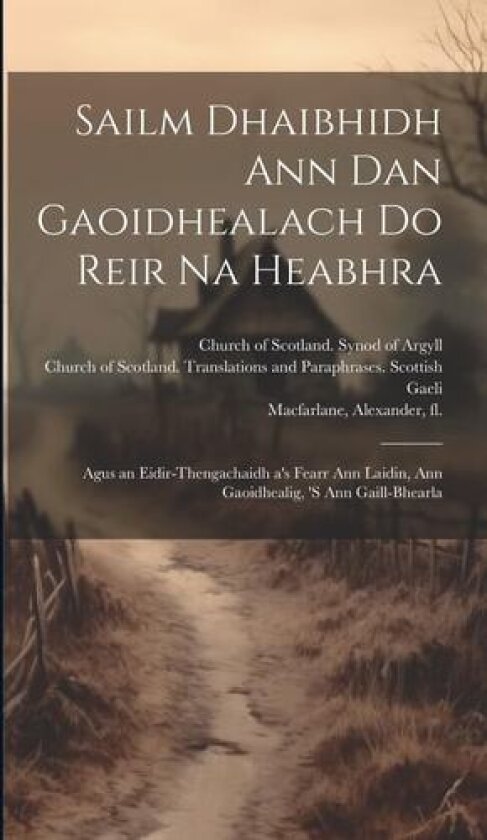 Sailm Dhaibhidh Ann Dan Gaoidhealach Do Reir Na Heabhra av Alexander Fl 1740-1755 MacFarlane, Church of Scotland Synod of Argyll, Church of Scotland Translations and (Hardcover)