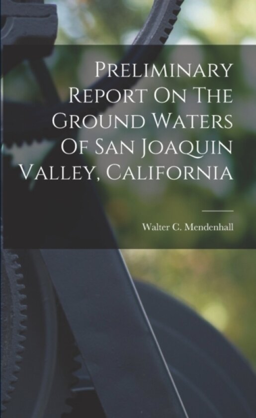 Preliminary Report On The Ground Waters Of San Joaquin Valley, California av Walter C Mendenhall (Paperback)