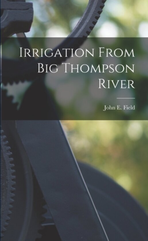 Irrigation From Big Thompson River av John E Field (Paperback)