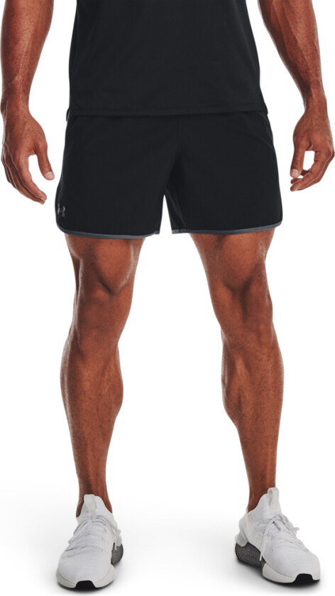 UA HIIT Woven 6in Shorts, Black