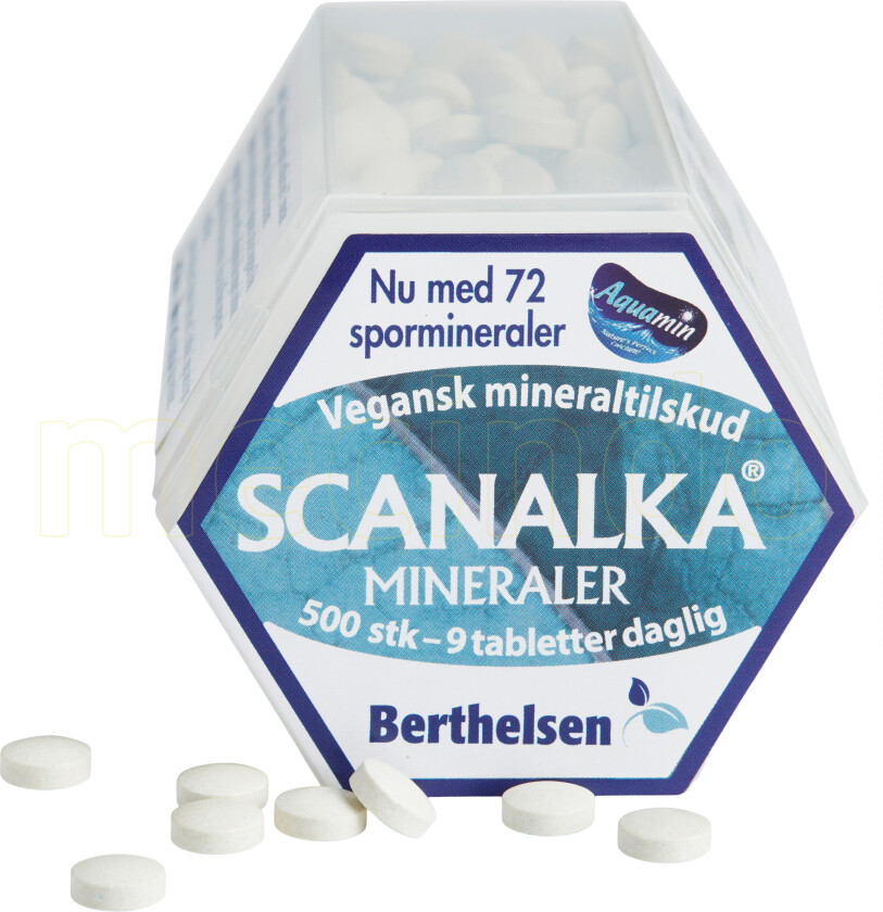 Scanalka Mineraler - 500 Tabletter