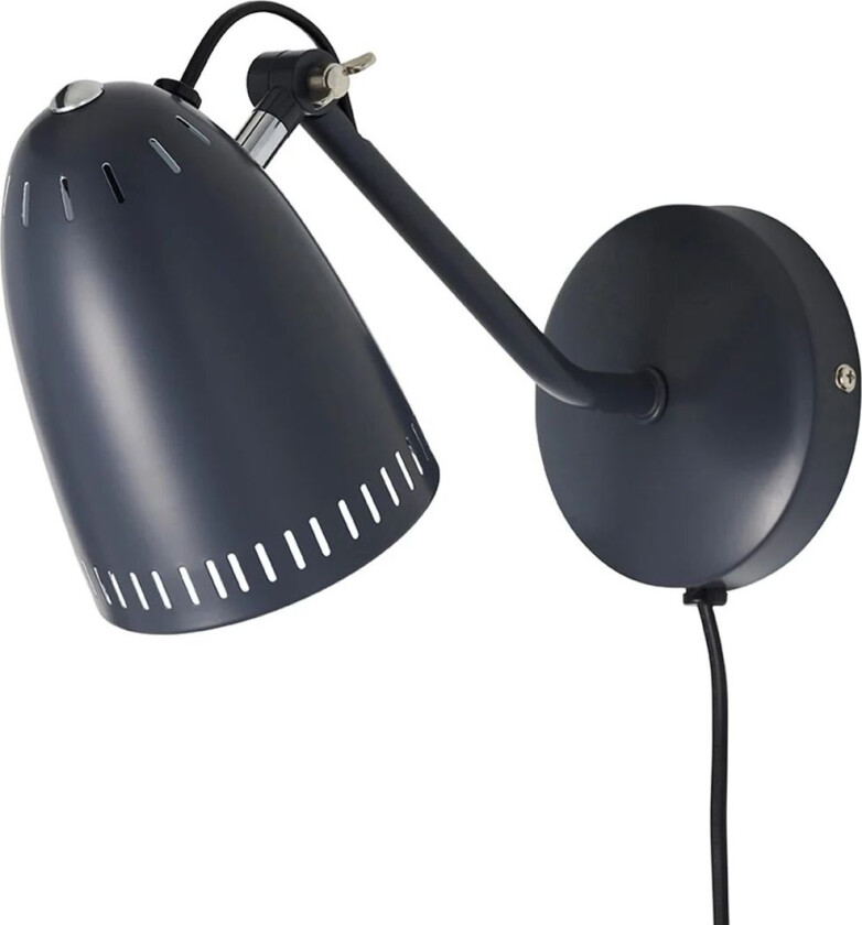 Dynamo vegglampe matt almost black (svart)