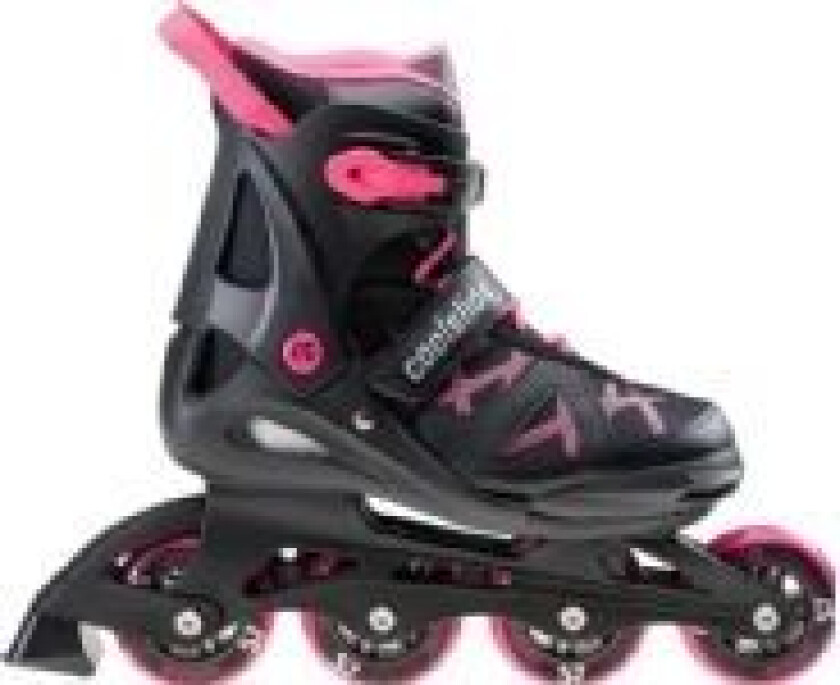 CoolSlide Nachos YG rekreasjons rulleskøyter, justerbare, svarte, størrelser 36-39