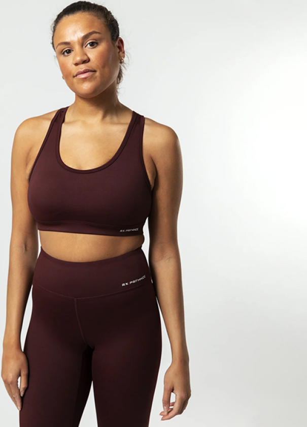 Grace Sports Bra, Burgundy