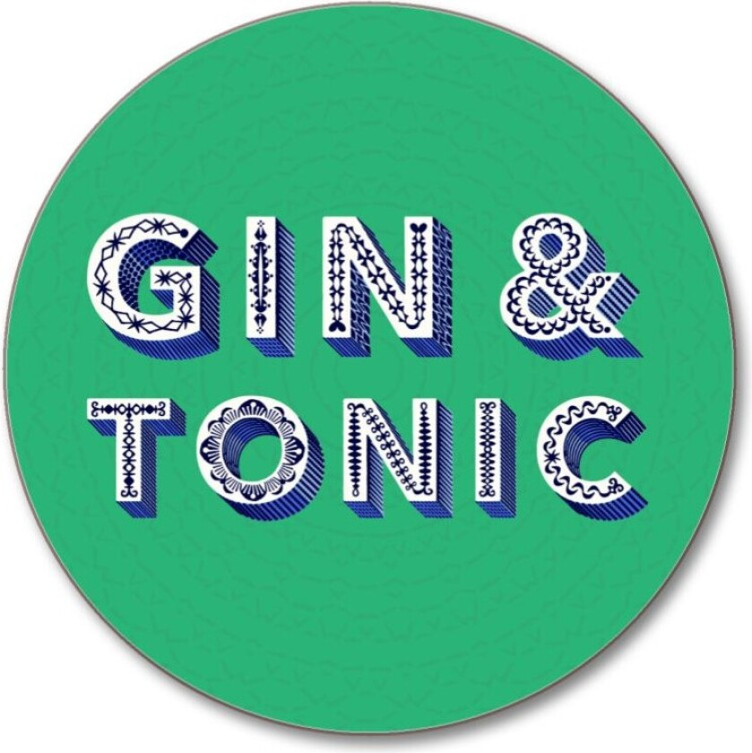 Drikkeunderlag Rund Ø10 Gin & Tonic