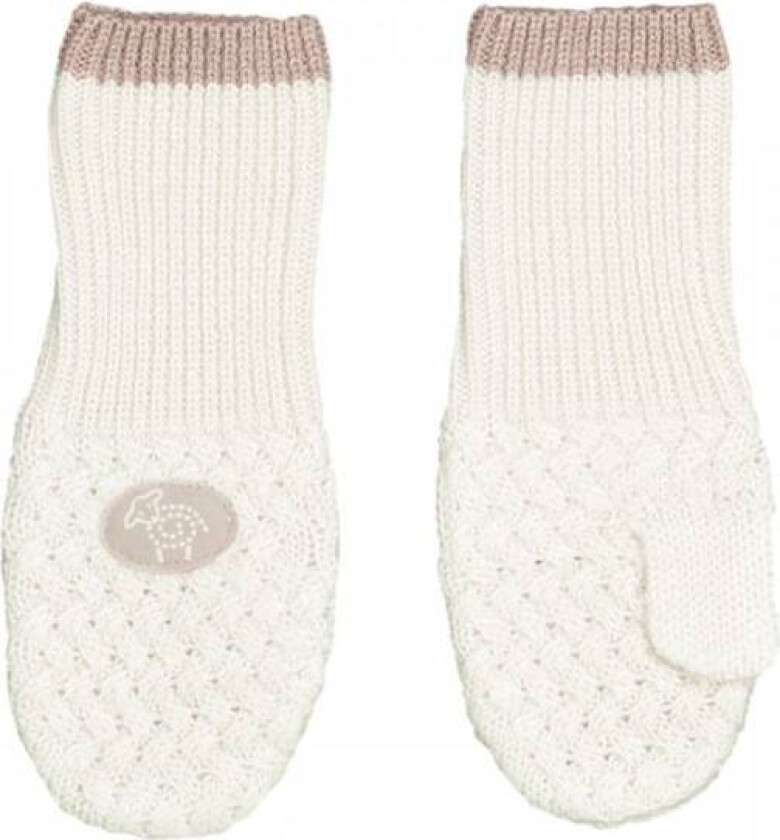 Bilde av Lillelam - Ullvotter Basic Hvit